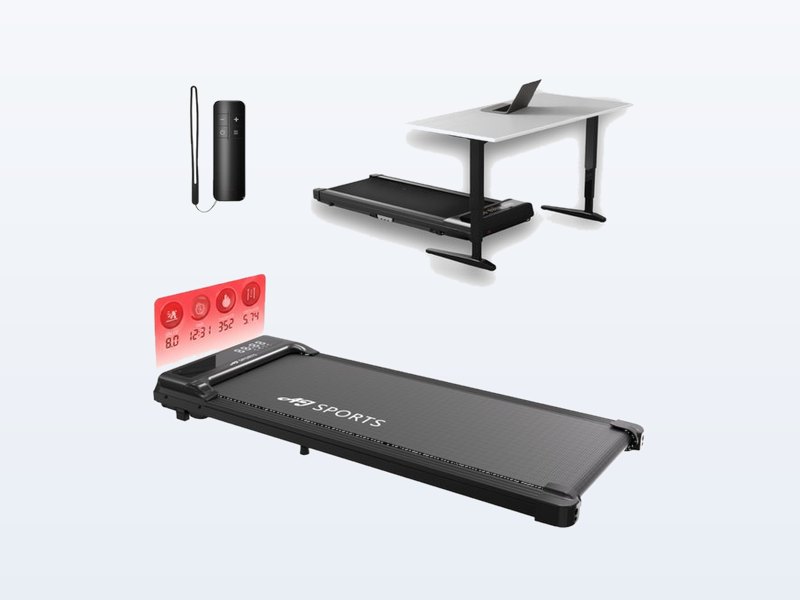 AJ-Sports Walking Pad 1 tot 8 km/u, loopband, walking pad tot 8 km/u, uit de test van Het Oordeel