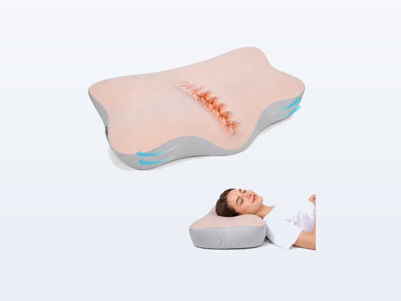 Quincs Ergonomisch Vlinderkussen, snurkkussen, vlinderkussen, stevig traagschuim, uit de test van Het Oordeel